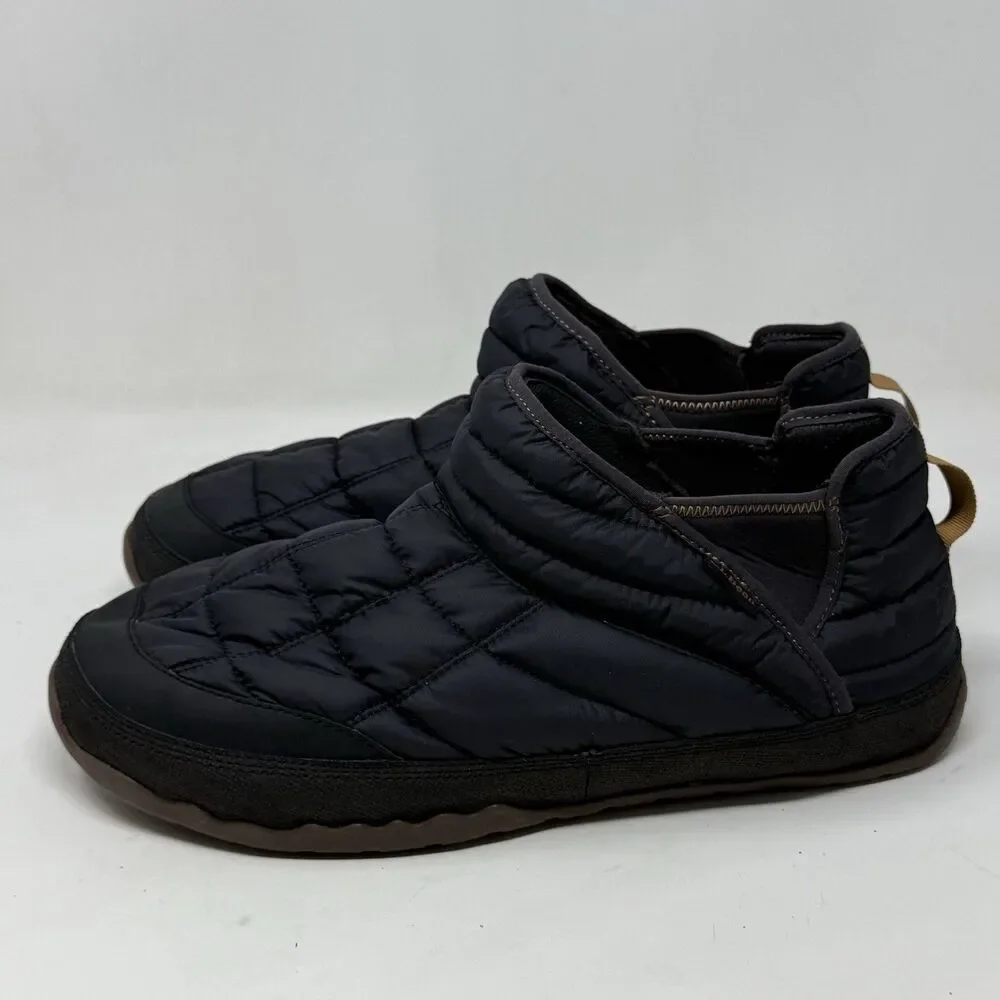 LL Bean Mountain Classic Quilted Ankle Boots II Mens 12 M Black Mesh Comfort